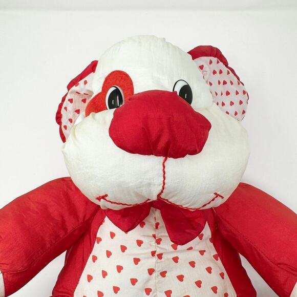 VTG Tb Trading Valentine's Dog Nylon Parachute Plush You're Special Red Hearts - Picture 2 of 12